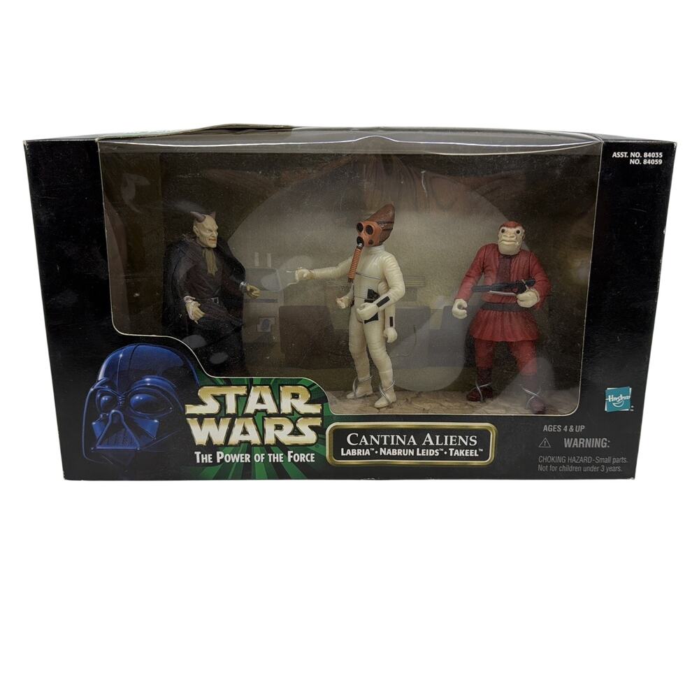 Star Wars Power of the Force Cantina Aliens Figure Set Kenner New Sealed Box